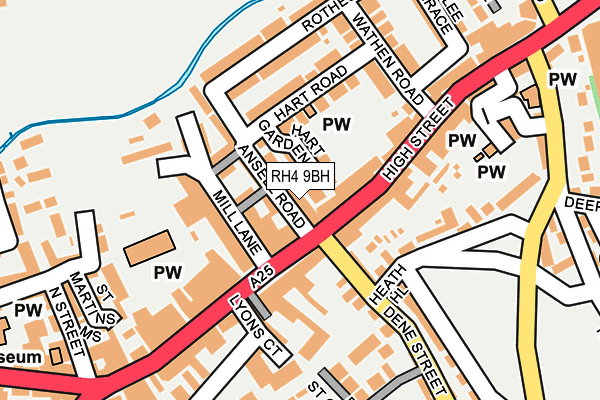 RH4 9BH map - OS OpenMap – Local (Ordnance Survey)