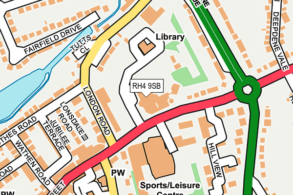 RH4 9SB map - OS OpenMap – Local (Ordnance Survey)