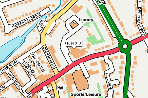 RH4 9TJ map - OS OpenMap – Local (Ordnance Survey)