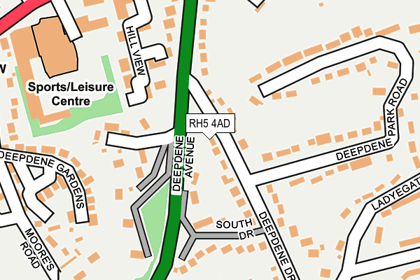 RH5 4AD map - OS OpenMap – Local (Ordnance Survey)