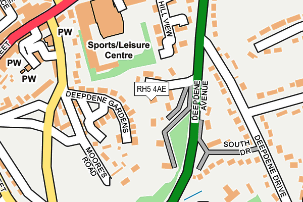 RH5 4AE map - OS OpenMap – Local (Ordnance Survey)