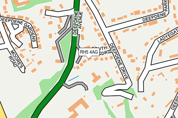 RH5 4AG map - OS OpenMap – Local (Ordnance Survey)