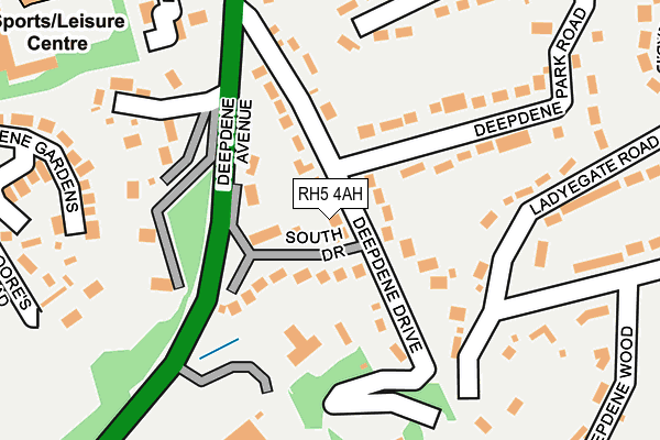 RH5 4AH map - OS OpenMap – Local (Ordnance Survey)