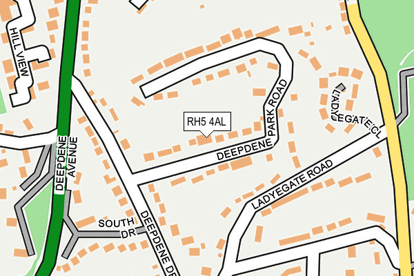 RH5 4AL map - OS OpenMap – Local (Ordnance Survey)