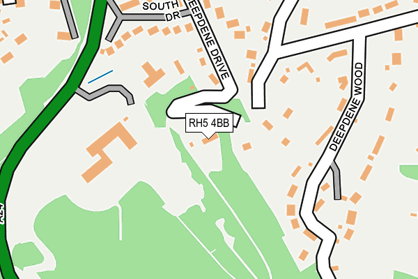 RH5 4BB map - OS OpenMap – Local (Ordnance Survey)