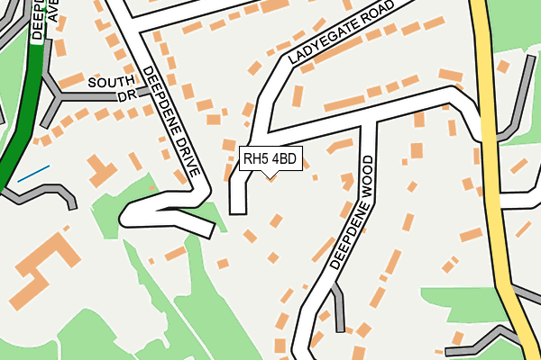 RH5 4BD map - OS OpenMap – Local (Ordnance Survey)