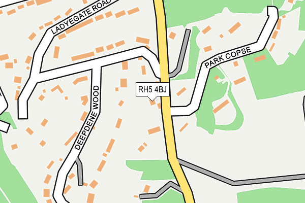 RH5 4BJ map - OS OpenMap – Local (Ordnance Survey)