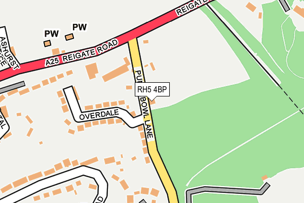 RH5 4BP map - OS OpenMap – Local (Ordnance Survey)