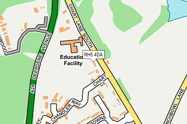 RH5 4DA map - OS OpenMap – Local (Ordnance Survey)