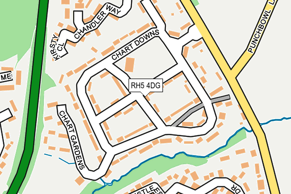 RH5 4DG map - OS OpenMap – Local (Ordnance Survey)