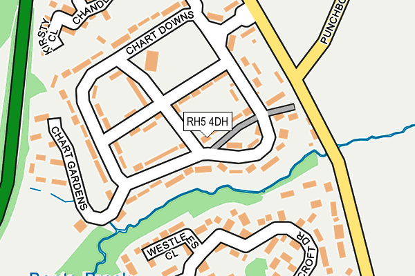 RH5 4DH map - OS OpenMap – Local (Ordnance Survey)