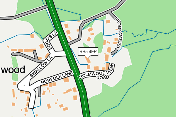 RH5 4EP map - OS OpenMap – Local (Ordnance Survey)