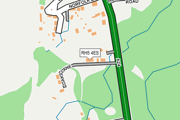 RH5 4ES map - OS OpenMap – Local (Ordnance Survey)