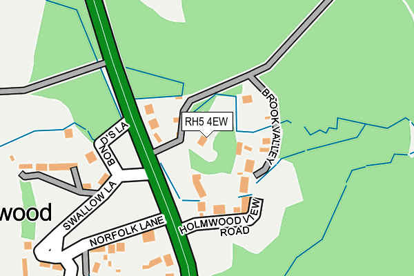 RH5 4EW map - OS OpenMap – Local (Ordnance Survey)