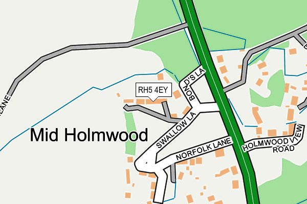 RH5 4EY map - OS OpenMap – Local (Ordnance Survey)