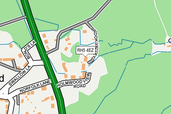 RH5 4EZ map - OS OpenMap – Local (Ordnance Survey)
