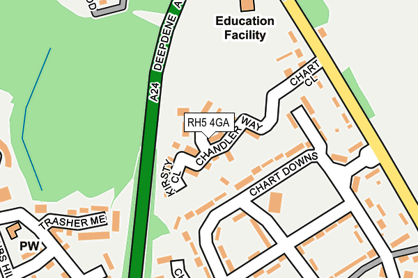 RH5 4GA map - OS OpenMap – Local (Ordnance Survey)