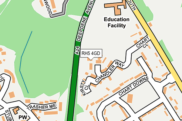 RH5 4GD map - OS OpenMap – Local (Ordnance Survey)