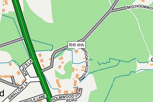 RH5 4HA map - OS OpenMap – Local (Ordnance Survey)