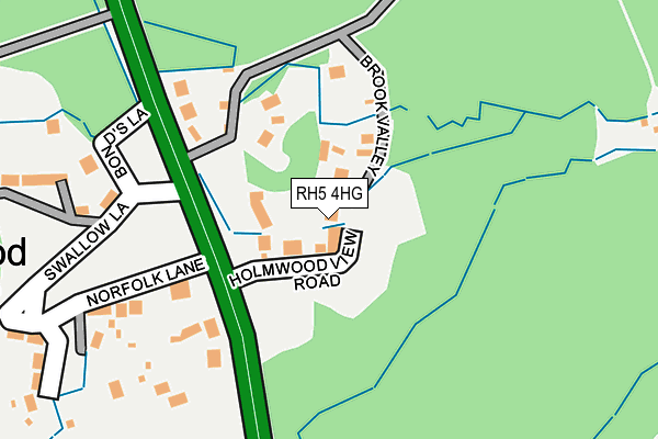 RH5 4HG map - OS OpenMap – Local (Ordnance Survey)