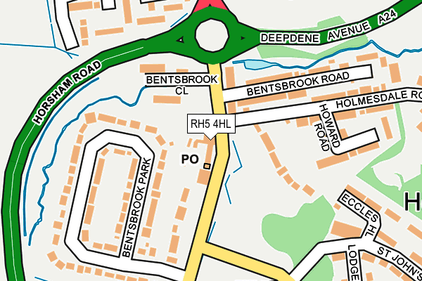 RH5 4HL map - OS OpenMap – Local (Ordnance Survey)