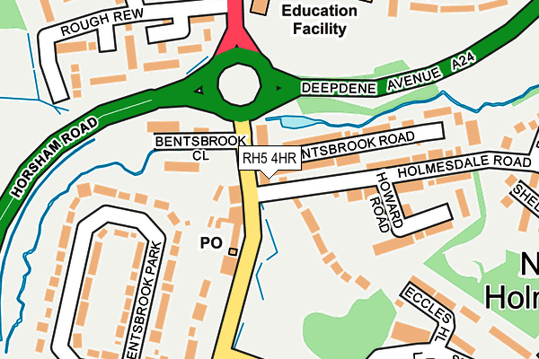 RH5 4HR map - OS OpenMap – Local (Ordnance Survey)