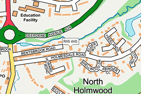 RH5 4HS map - OS OpenMap – Local (Ordnance Survey)