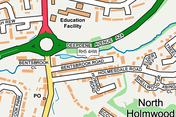 RH5 4HW map - OS OpenMap – Local (Ordnance Survey)