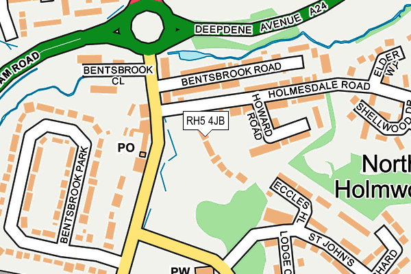 RH5 4JB map - OS OpenMap – Local (Ordnance Survey)