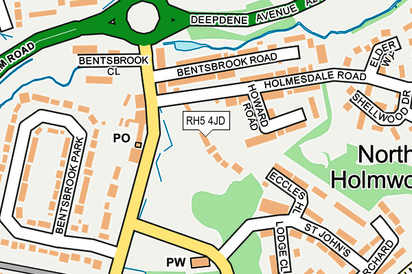 RH5 4JD map - OS OpenMap – Local (Ordnance Survey)