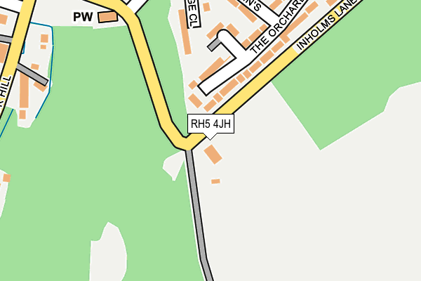 RH5 4JH map - OS OpenMap – Local (Ordnance Survey)