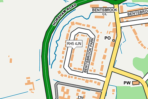 RH5 4JN map - OS OpenMap – Local (Ordnance Survey)