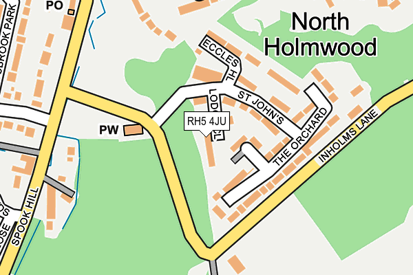 RH5 4JU map - OS OpenMap – Local (Ordnance Survey)