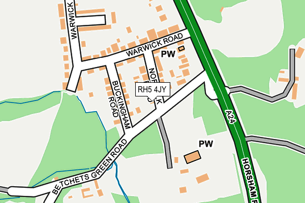 RH5 4JY map - OS OpenMap – Local (Ordnance Survey)