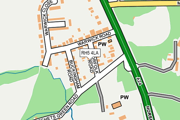 RH5 4LA map - OS OpenMap – Local (Ordnance Survey)
