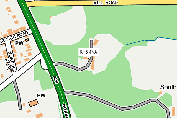 RH5 4NA map - OS OpenMap – Local (Ordnance Survey)