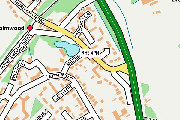 RH5 4PN map - OS OpenMap – Local (Ordnance Survey)