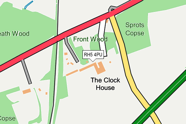RH5 4PU map - OS OpenMap – Local (Ordnance Survey)