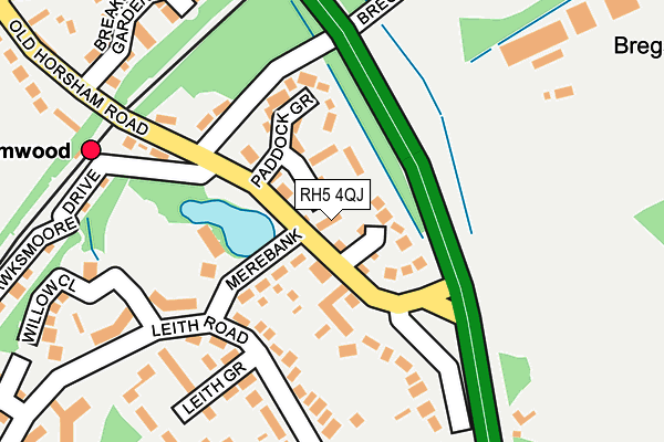 RH5 4QJ map - OS OpenMap – Local (Ordnance Survey)