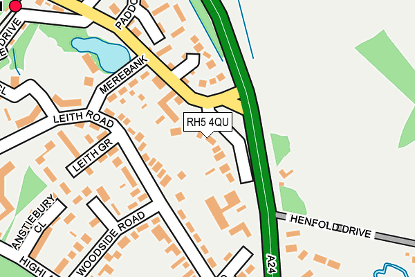 RH5 4QU map - OS OpenMap – Local (Ordnance Survey)