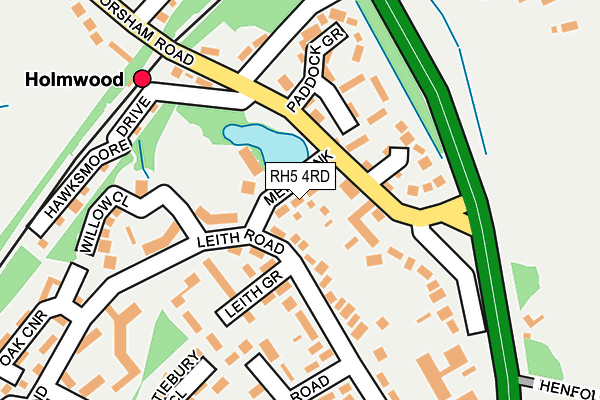 RH5 4RD map - OS OpenMap – Local (Ordnance Survey)