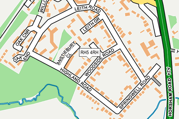 Map of OHI PROPERTY SERVICES LTD at local scale