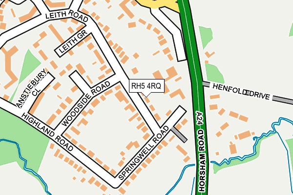 RH5 4RQ map - OS OpenMap – Local (Ordnance Survey)