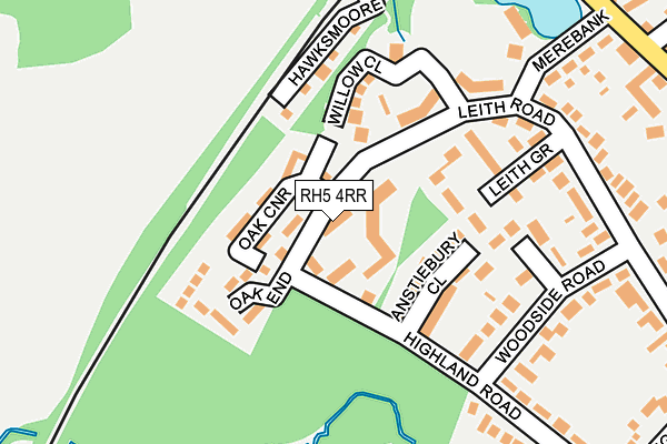 RH5 4RR map - OS OpenMap – Local (Ordnance Survey)