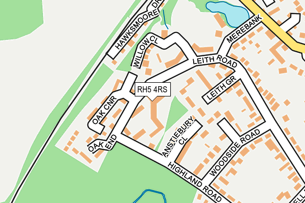 RH5 4RS map - OS OpenMap – Local (Ordnance Survey)