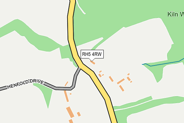 RH5 4RW map - OS OpenMap – Local (Ordnance Survey)