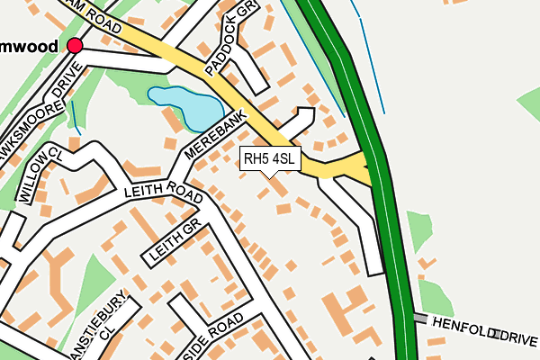 RH5 4SL map - OS OpenMap – Local (Ordnance Survey)