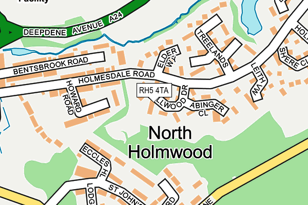 RH5 4TA map - OS OpenMap – Local (Ordnance Survey)