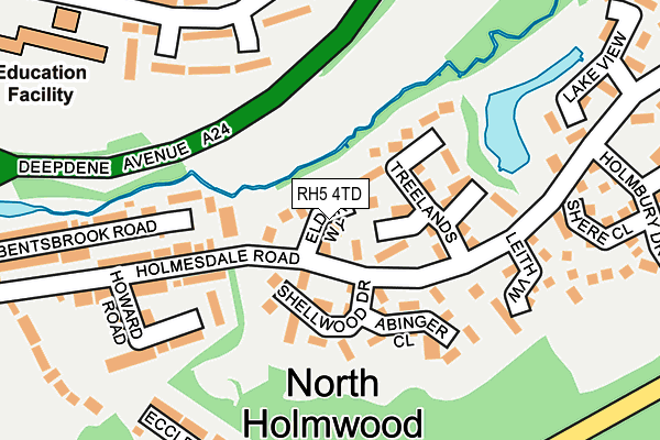 RH5 4TD map - OS OpenMap – Local (Ordnance Survey)