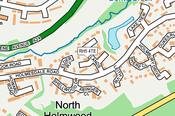 RH5 4TE map - OS OpenMap – Local (Ordnance Survey)